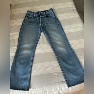 Mother Jeans - size 28 - The Tripper Ankle Fray - Riding the Cliffside